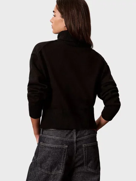 Свитер Calvin Klein с лого черный