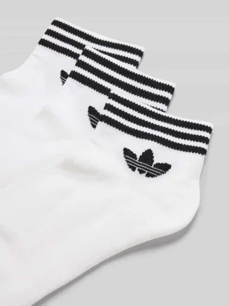 Skarpety z detalem z logo w zestawie 3 szt. Adidas białe