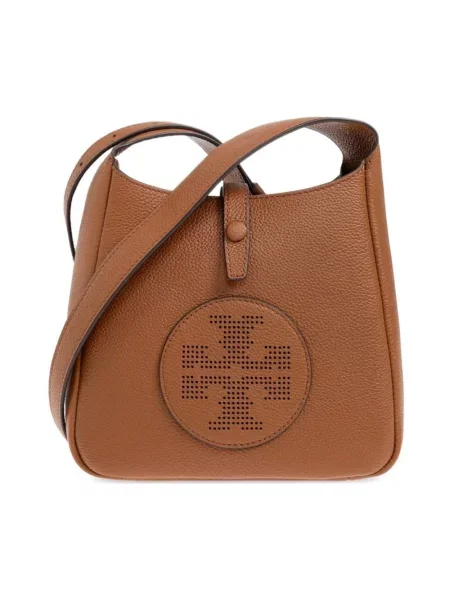 Torebka Tory Burch skórzana brązowa