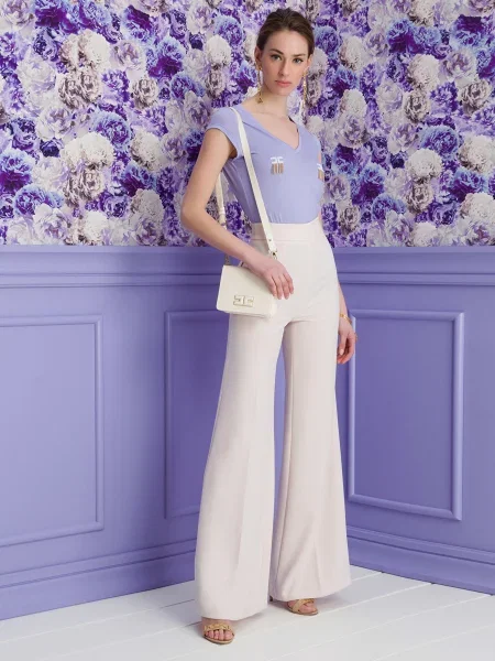 Футболка Elisabetta Franchi фіолетова