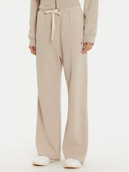 Champion Spodnie dresowe Wide Leg beżowy
