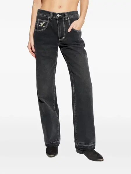 Blugi Isabel Marant cu broderie negru