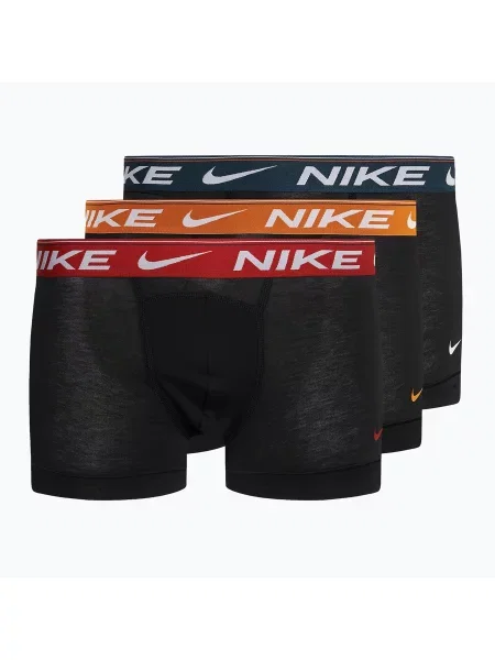 Bokserki Nike Dri-FIT Ultra Comfort Trunk 3 pary black moon/dragon red/armory navy czarne