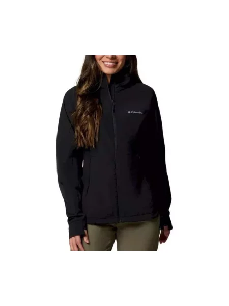 Vestă Columbia softshell cu glugă negru