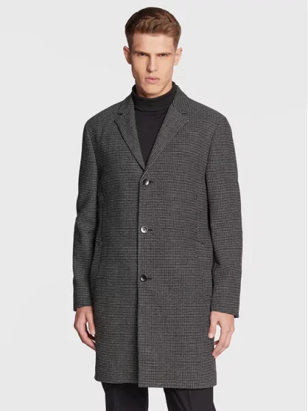 Volneni plašč Calvin Klein črna