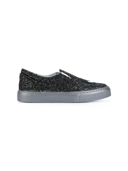 Sneakersy Chiara Ferragni Collection skórzane wsuwane czarne