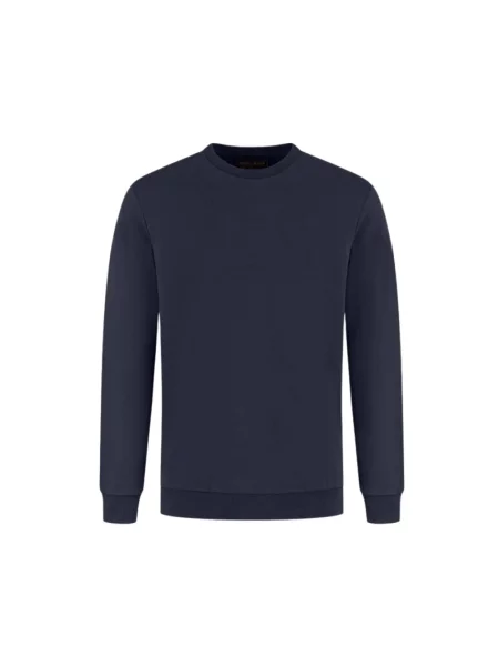 Bluza nierozpinana Woolrich z logo niebieska