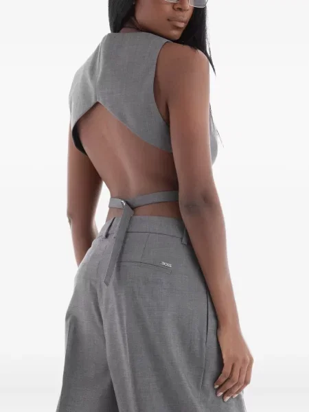 Vestă din puf Boss gri