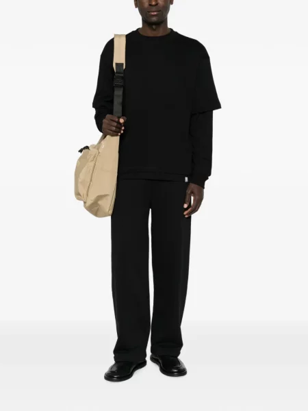 Lung tricou Woc negru