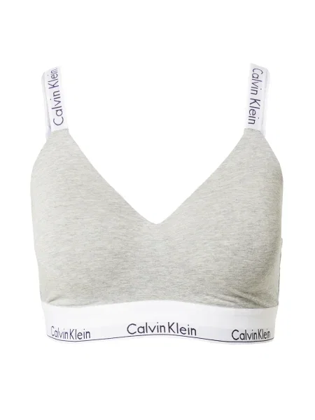 Calvin Klein Underwear Nedrček pegasto siva / črna bela