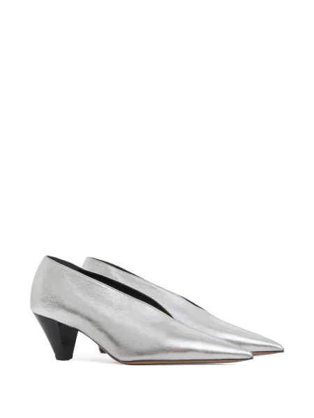 Pantofi cu toc Mansur Gavriel argintiu