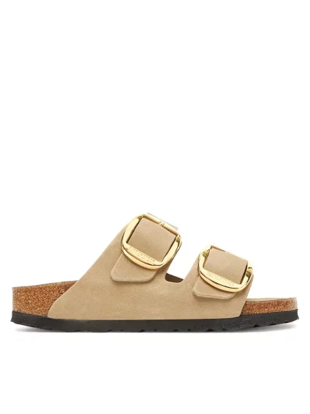 Natikači Birkenstock z zaponko bež