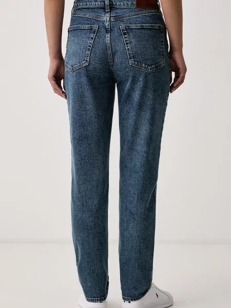 Calvin Klein Jeans jeansy mom fit niebieskie