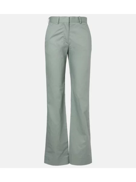 Pantaloni Acne Studios cu picior lat verde