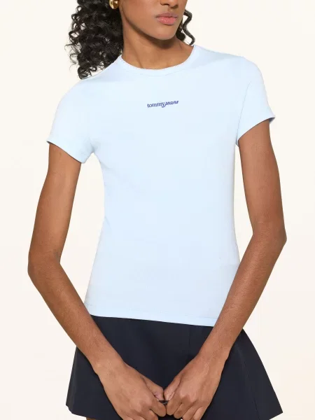 Tommy Jeans Tričko tmavě modrá