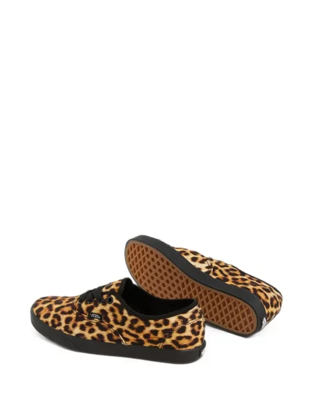 Sneakerși Vans Authentic cu imagine cu model leopard maro