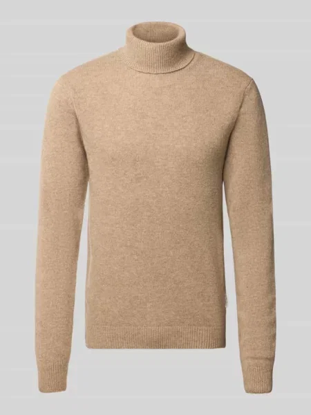 Sweter z golfem o kroju slim fit z mieszanka wełny model Karl' Casual Friday