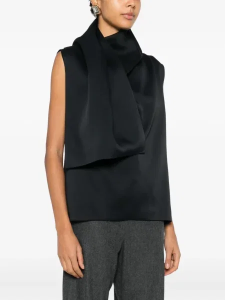 Bluzka Khaite drapowana czarna