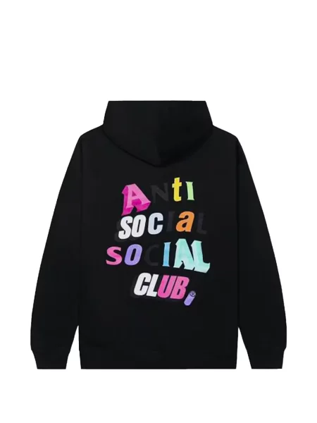 Mikina s kapucňou Anti Social Social Club čierna
