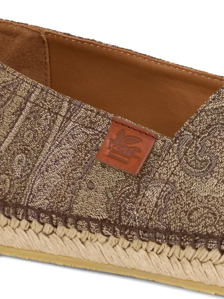 Espadrile Etro din jacard maro