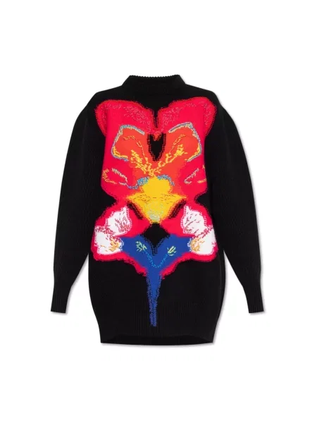 Sweter Alexander Mcqueen wełniany czarny