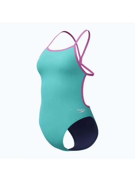 Speedo Solid Vback arctic glass costum de baie dintr-o singură piesă pentru femei