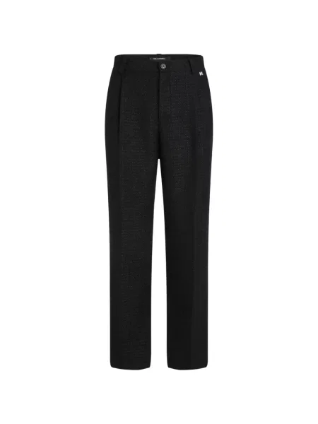 Bouclé pantaloni Karl Lagerfeld negru