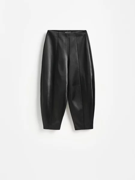 Reserved Штани barrel leg чорний