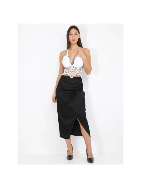 Top La Modeuse alb