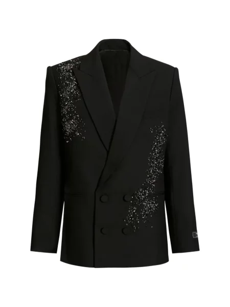 Sacou Balmain cu două rânduri de nasturi negru