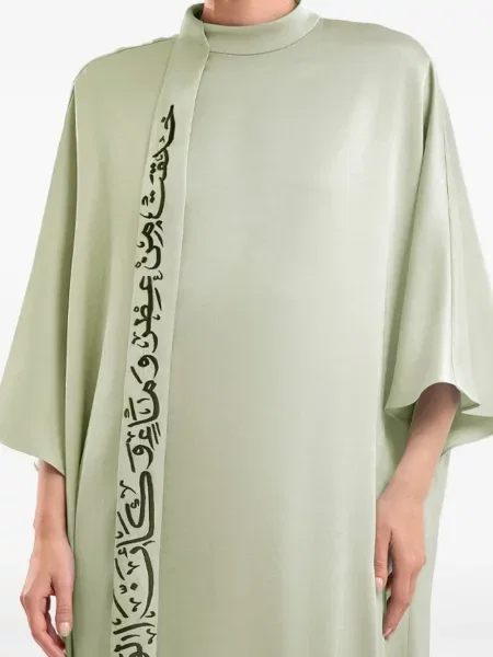 Kołnierzykowy sukienka maxi Gemy Maalouf zielona