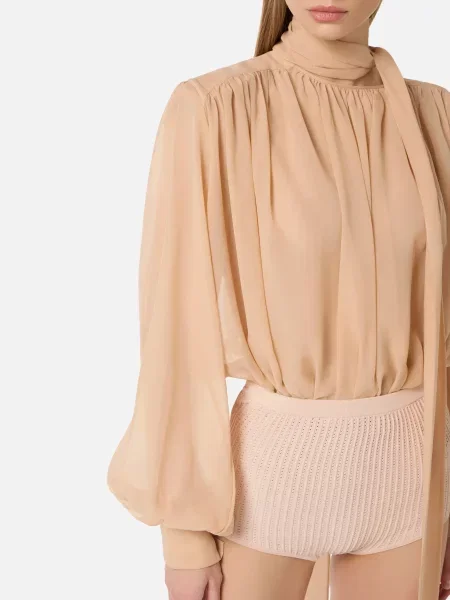 Боди Elisabetta Franchi бежевое