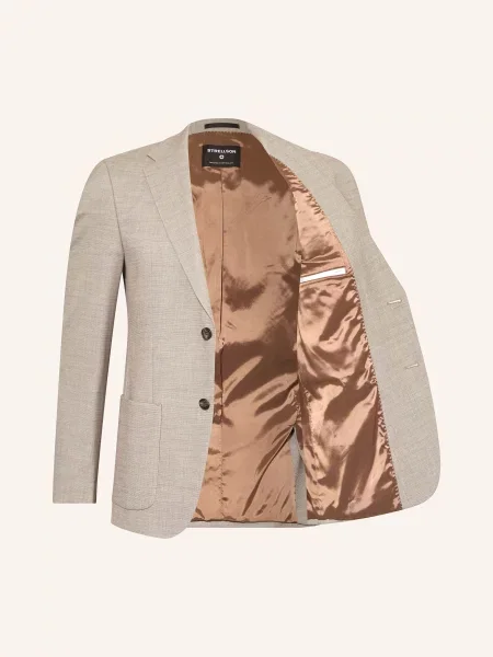 Strellson Marynarka Garniturowa Arndt Slim Fit beige beżowa