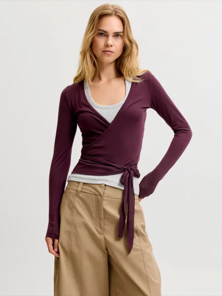 JJXX Tricou JXLUNA vin roșu
