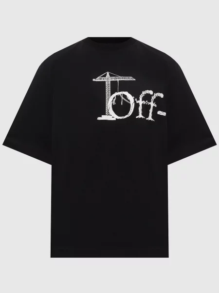 Футболка Shared з принтом Off-white чорна