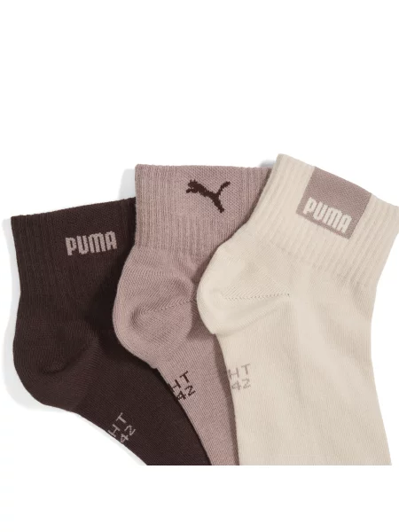 Skarpety za kostkę PUMA Unisex 3 pary Odzież beżowy