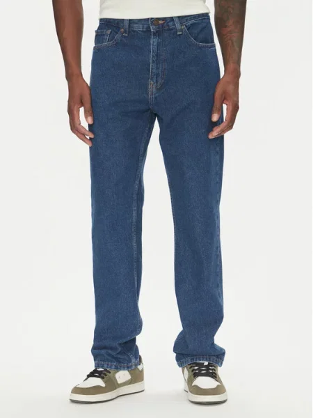 DC Shoes Jeansy Worker Straight niebieski
