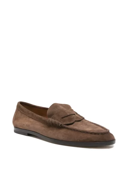 Pantofi loafer Common Projects din piele de căprioară maro