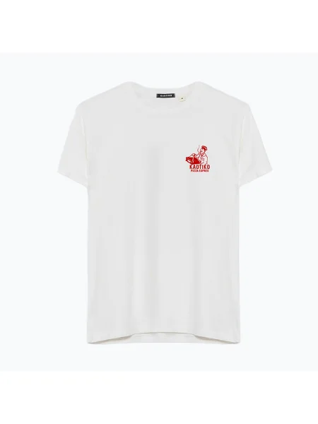 Tricou pentru bărbați Kaotiko Washed Bella Ciao white alb
