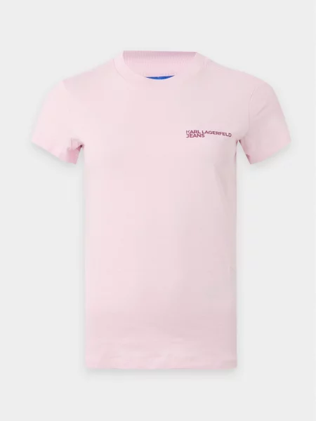 Karl Lagerfeld Jeans Tricou deschis roz