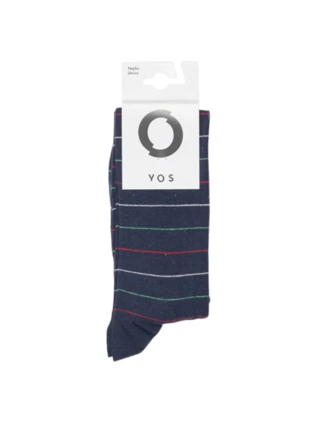 Nogavice Yos s črtami modra