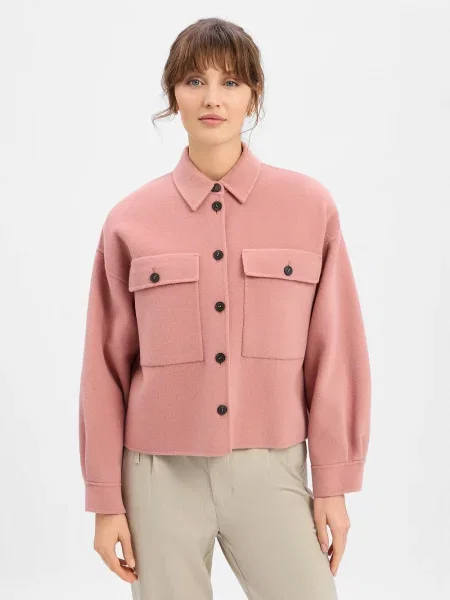 Weekend Max Mara Kurtka Overjacket Zerbino rosa różowa