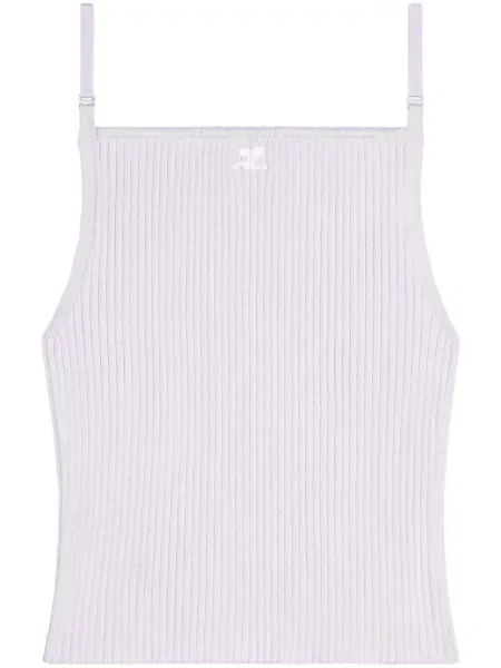 Top Courreges cu broderie