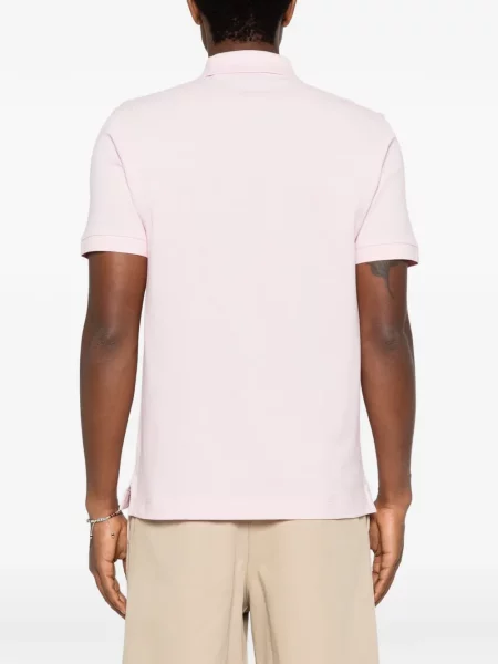 Tricou polo Boss cu broderie roz