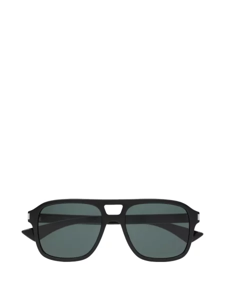 Ochelari de soare pătrați Saint Laurent Eyewear de cristal negru