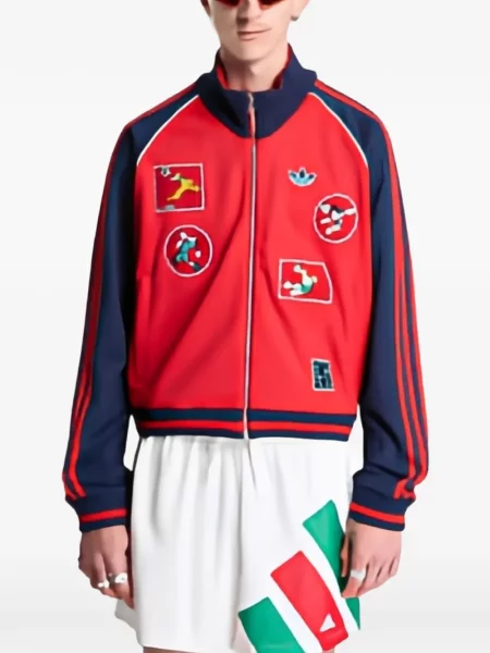 Džínsová bunda Adidas zelená