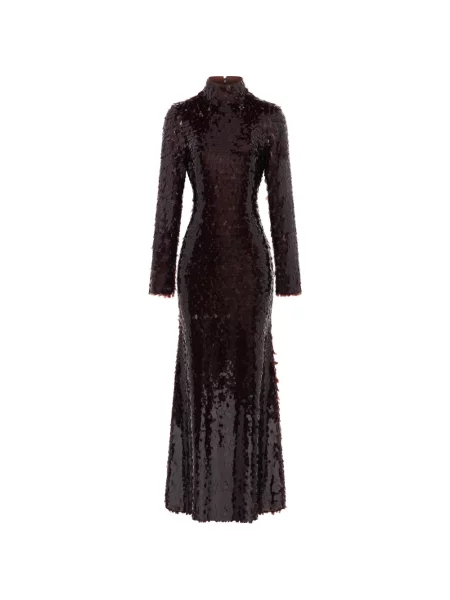 Rochie maxi Simon Miller cu paiete maro