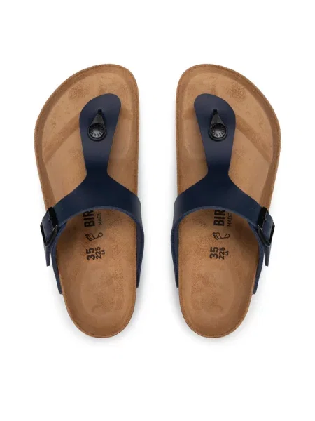 Birkenstock japonki Gizeh niebieskie