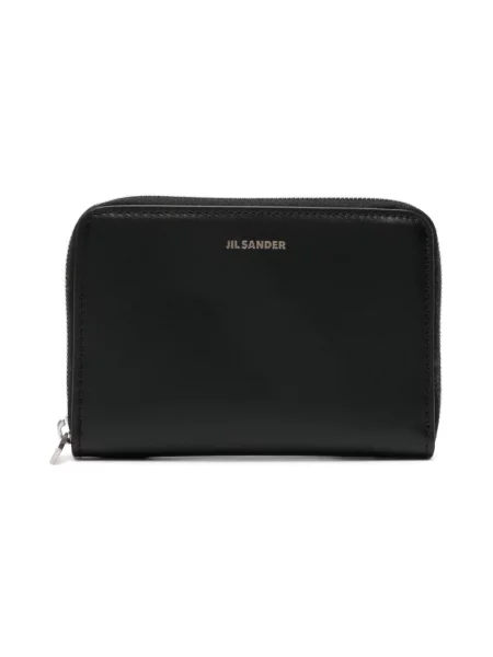 Portfel Jil Sander skórzany czarny
