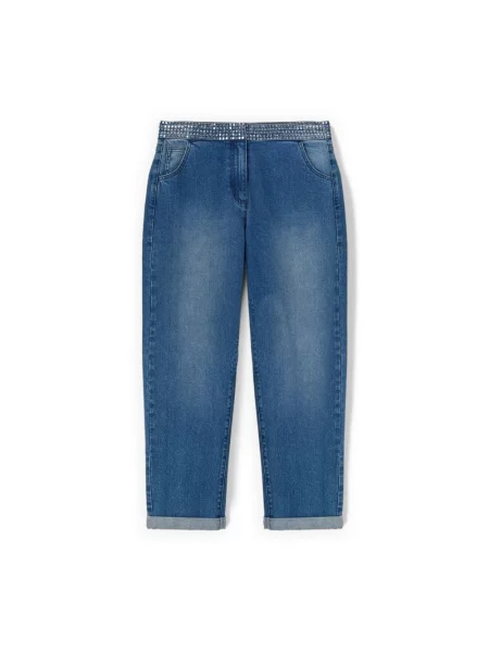 Jeansy Motivi z kamieniami niebieskie